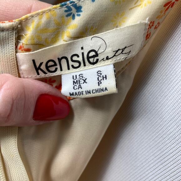 Kensie Pretty Tiered Ruffle Slip Dress - Lace Trim Sz Small NWOT - Picture 8 of 8